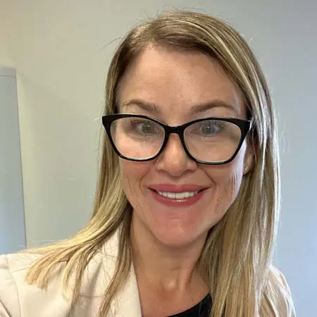 Brittany Behr smiling at camera